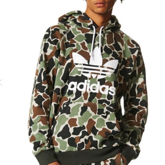 Camo trefoil hoodie Clearance